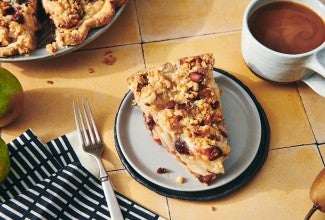 Cherry, Almond, and Pear Pie 