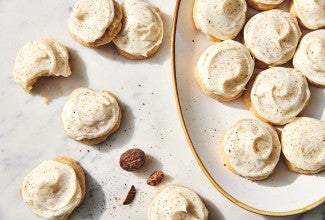 Nutmeg Cookies with Rum Icing 