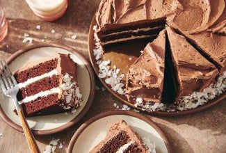 Fudgy Coconut Cream Cake 