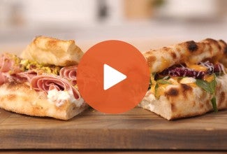 Mortadella Pizza Sandwich - select to zoom