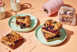 Berry Easy Jam Bars