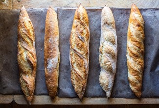 Baguettes with a variety of cuts