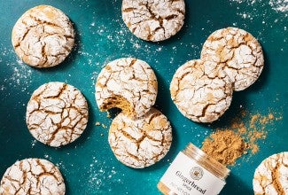 Gingerbread Crinkle Cookies 