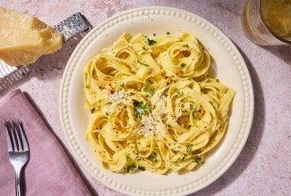 Golden Durum Pasta on a plate