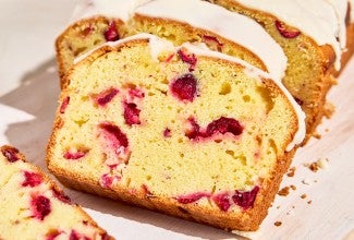 Slices of Cranberry Orange Bread