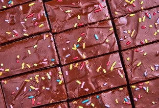Close-up of Homemade Cosmic Brownies