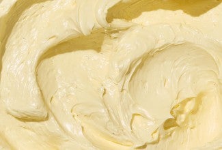 Detailed view of French Buttercream from above.