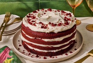 Red Velvet Cake on a plate