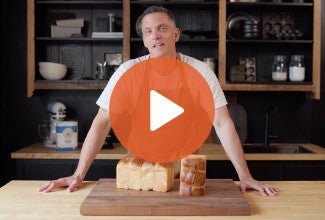 Play Button for Sourdough Milk Bread Video - select to zoom