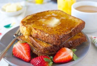 Coffee French Toast via @kingarthurflour