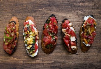 A better bruschetta via @kingarthurflour