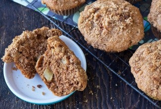 Apple Muffins via @kingarthurflour