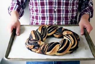 Babka Wreath via @kingarthurflour