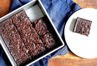 Bacon brownies via @kingarthurflour