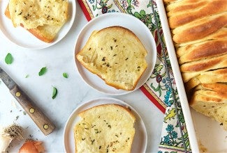 Butterflake Herb Loaf Bakealong via @kingarthurflour