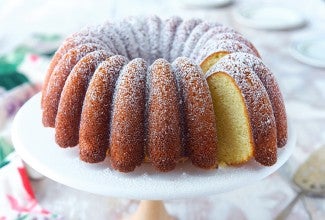 Classic Vanilla Bundt Cake via @kingarthurflour