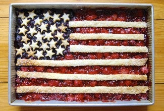 Flag cobbler via @kingarthurflour