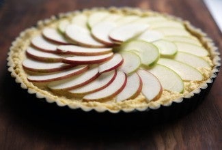 French apple tart via @kingarthurflour