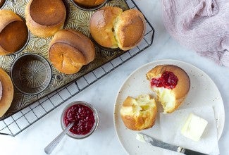 Popovers via @kingarthurflour