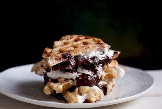 S'mores waffle via @kingarthurflour