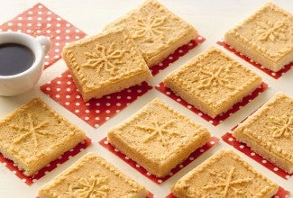 Snowflake Shortbread via @kingarthurflour