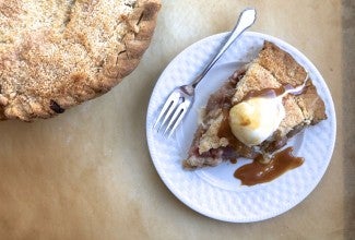 Special apple pie via @kingarthurflour