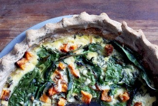 Teff flour quiche via @kingarthurflour