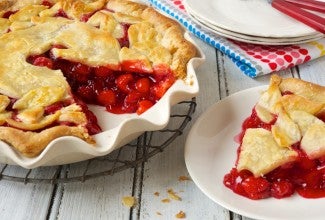 cherry pie via@kingarthurflour