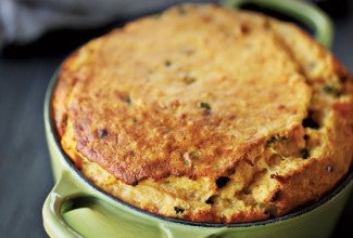 Smoked Gouda Spoonbread via @kingarthurflour