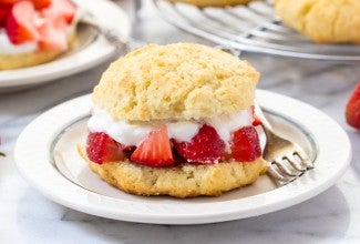 Gluten-Free Shortcake via @kingarthurflour