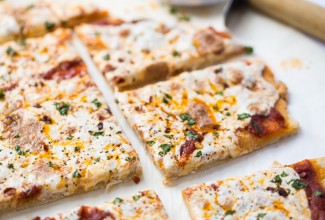 How to make Thin Crust Gluten-Free Pizza Crust via @kingarthurflour