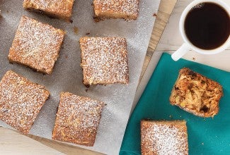 Gluten-Free Quinoa Apple Snack Cake via @kingarthurflour