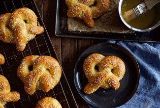 Hot Buttered Soft Pretzels  