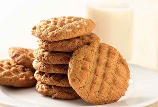 Self-Rising Peanut Butter Cookies   