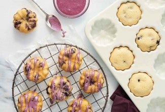 Lemon Blueberry Cornmeal Cakes