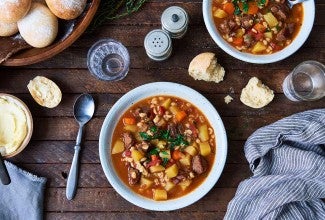 Beef & Barley Vegetable Soup