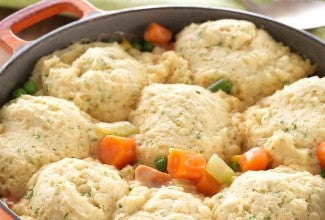 Gluten-Free Chicken & Dumplings made with baking mix