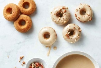 Gluten-Free Maple Bourbon Glazed Doughnuts