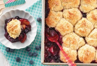Blueberry-Peach Cobbler   