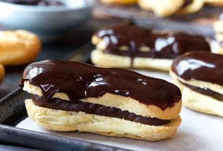 Dark Chocolate Eclairs