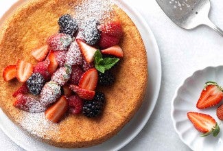 Strawberry Almond Flour Cake