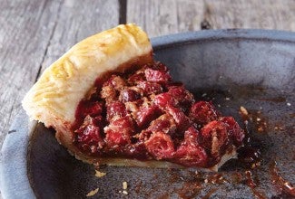 Cranberry Chocolate Chess Pie