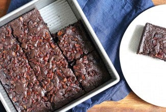 Truly Decadent Bacon Brownies