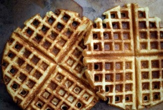 Crunchy Cornmeal Waffles