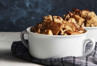 Maple Walnut Bread Pudding