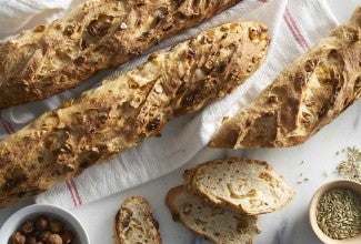 Hazelnut Golden Raisin Baguettes