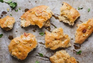 Provolone Oregano Focaccia