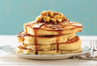 Apple Pancakes with Boiled Cider Syrup