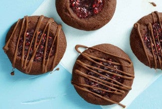 Chocolate-Raspberry Thumbprints