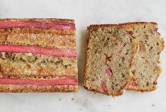 Rhubarb-Walnut Quick Bread